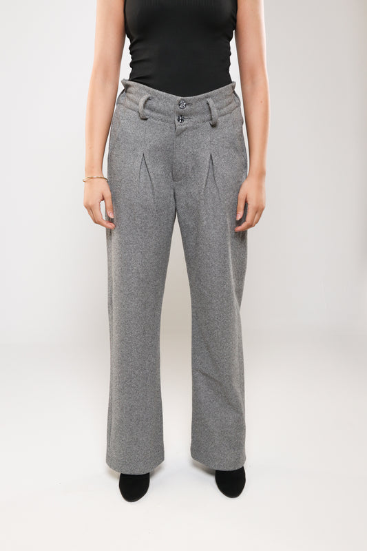 Grey Twid Pants